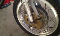DUCATI 250 cc. COMPETIZIONE - PARTICOLARE DEL FRENO